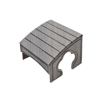 Adirondack Foot Stool Coastal Gray